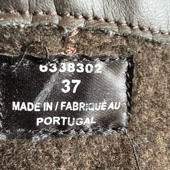 Artica Brown Suede Wedge Heel Boots Size 37 - Picture 6 of 8